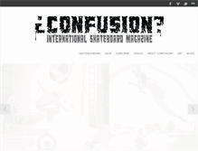 Tablet Screenshot of confuzine.com